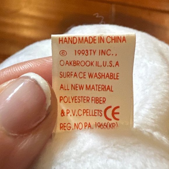 Ty Beanie Babies Valentino The Bear - NWMT - Picture 6 of 9